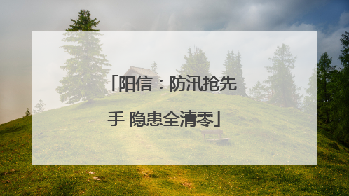阳信：防汛抢先手 隐患全清零