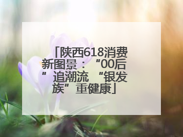 陕西618消费新图景：“00后”追潮流 “银发族”重健康