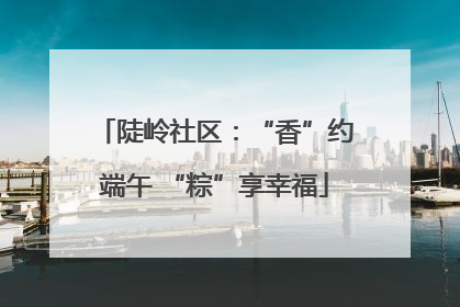 陡岭社区：“香”约端午 “粽”享幸福
