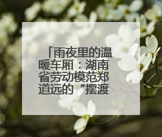 雨夜里的温暖车厢：湖南省劳动模范郑道远的“摆渡人生”