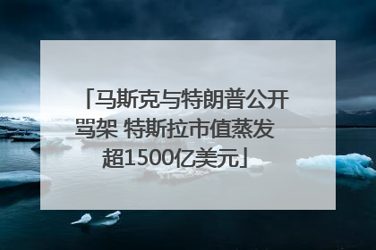 马斯克与特朗普公开骂架 特斯拉市值蒸发超1500亿美元