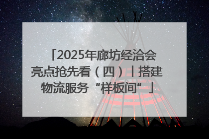 2025年廊坊经洽会亮点抢先看（四）丨搭建物流服务“样板间”