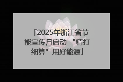 2025年浙江省节能宣传月启动 “精打细算”用好能源