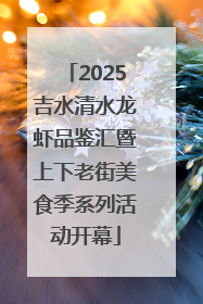 2025吉水清水龙虾品鉴汇暨上下老街美食季系列活动开幕