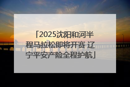 2025沈阳和河半程马拉松即将开赛 辽宁平安产险全程护航