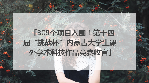 309个项目入围！第十四届“挑战杯”内蒙古大学生课外学术科技作品竞赛收官