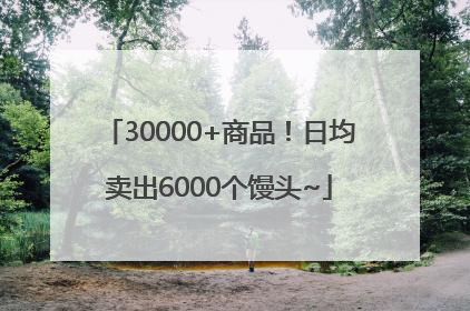 30000+商品！日均卖出6000个馒头~