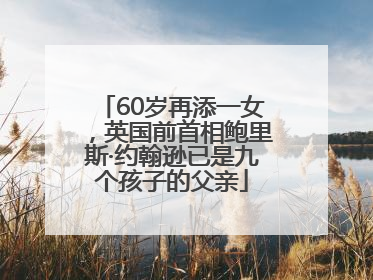 60岁再添一女，英国前首相鲍里斯·约翰逊已是九个孩子的父亲